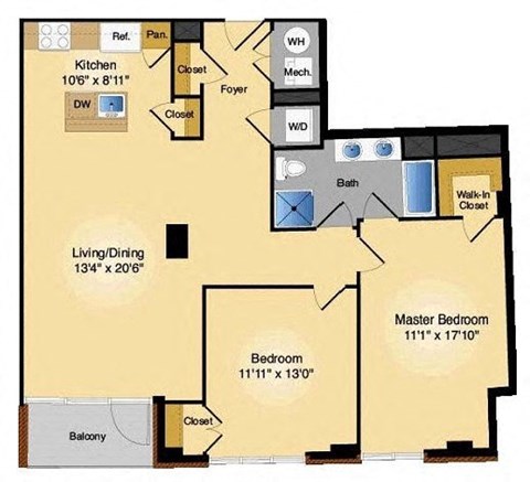 Floor plan at IO Piazza by Windsor